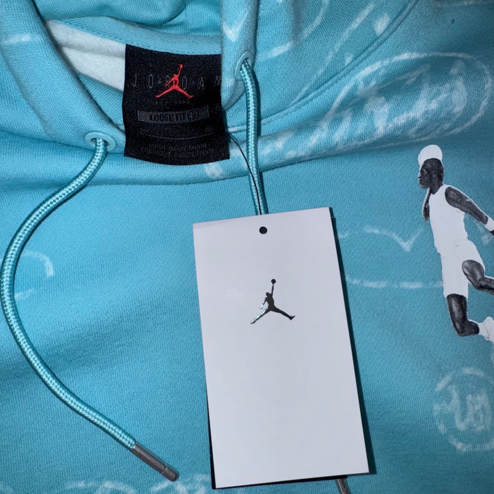 Jordan Artist Series Jacob Rochester Cloud Hoodie Blue DZ3383-464 Womens 3X NEW